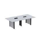 Mesa De Reunião 3200x1200 Mrcpb3212pp Cinza/preto