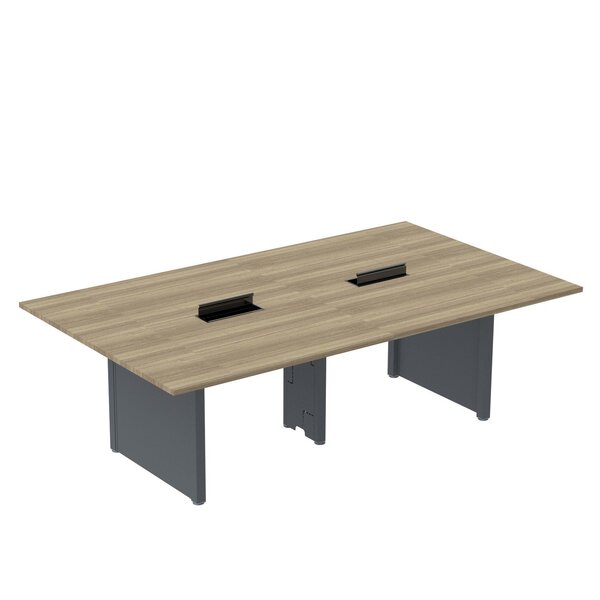 Mesa De Reunião 3200x1200 Mrcpb3212pp Noce Naturalle/grafito