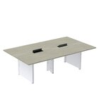 Mesa De Reunião 3200x1200 Mrcpb3212pp Nogueira Casablanca/bra