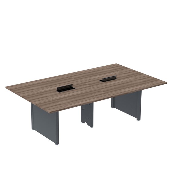 Mesa De Reunião 3200x1200 Mrcpb3212pp Walnut/grafito