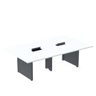 Mesa De Reunião 3200x1400 Mrcpb3214pp Branco/grafito