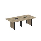 Mesa De Reunião 3200x1400 Mrcpb3214pp Noce Naturalle/preto