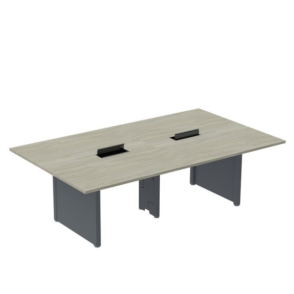 Mesa De Reunião 3200x1400 Mrcpb3214pp Nogueira Casablanca/gra