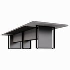 Mesa De Reunião 360cm Corporativa 6 Pessoas Com Caixa De Toma