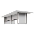 Mesa De Reunião 360cm Corporativa 6 Pessoas Com Caixa De Toma