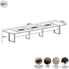 Mesa De Reunião Corporativa 480cm Para 8 Pessoas Com Caixa De