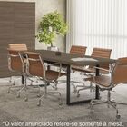 Mesa De Reunião Office 2017 Modelo F220 Com 220 Cm Carvalho M