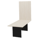 Mesa De Reunião Para Escritório Com Painel 2mx1m Tampo 40mm