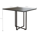 Mesa De Reunião Quadrada Less Preto