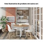 Mesa De Reunião Redonda 110 X 110 Cm Pé Painel Pe25 Em Mdp No