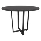 Mesa De Reunião Redonda Industrial 110cm Com Pés Em Metal Ind