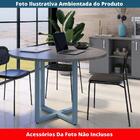 Mesa De Reunião Redonda P25 Pandin 110 Cm (largura) Tampo Mdp