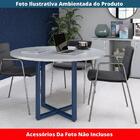 Mesa De Reunião Redonda P25 Pandin 110 Cm (largura) Tampo Mdp