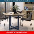 Mesa De Reunião Redonda P25 Pandin 110 Cm (largura) Tampo Mdp