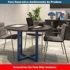 Mesa De Reunião Redonda P25 Pandin 110 Cm (largura) Tampo Mdp