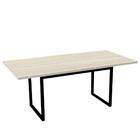 Mesa De Reunião Retangular 180 X 90 Cm Pé Tubular Pe30 Em Mdp