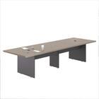 Mesa De Reunião Retangular 2,40m Com Caixas Para Tomadas