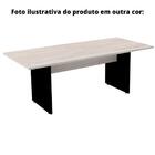 Mesa De Reunião Retangular 200 X 90 Cm Pé Painel Pe25 Em Mdp