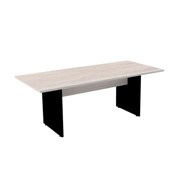 Mesa De Reunião Retangular 200 X 90 Cm Pé Painel Pe25 Em Mdp