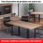 Mesa De Reunião Retangular 200 X 90 Cm Pé Tub Pe25 Em Mdp Cor