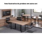 Mesa De Reunião Retangular 200 X 90 Cm Pé Tub Pe25 Em Mdp Nog