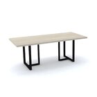 Mesa De Reunião Retangular 200cmx90cm Pe40 Noce Naturalle/pre