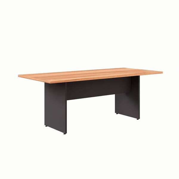 Mesa De Reunião Retangular Nogal Sevilha E Preta