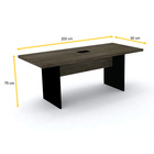 Mesa De Reunião Retangular Powerbox Pandin Pe40 - Imbuia