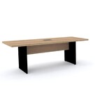 Mesa De Reunião Retangular Powerbox Pandin Pe40 - Naturalle