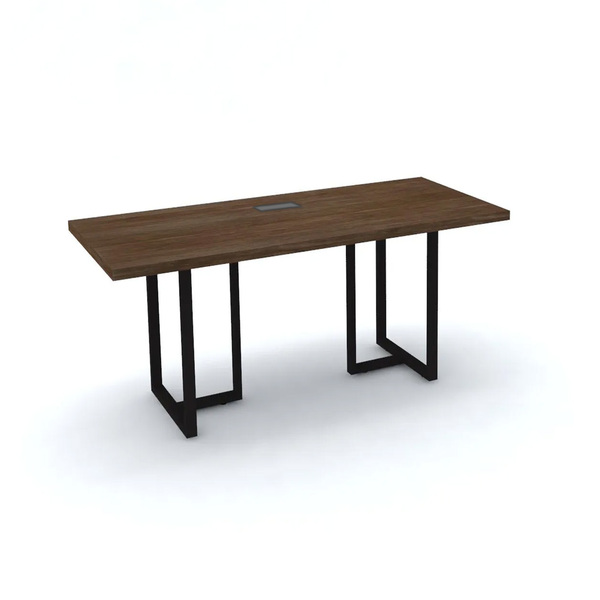 Mesa De Reunião Retangular Powerbox Pandin Pe40tub - Imbuia