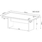 Mesa De Reunião Tecnomobili Me4119