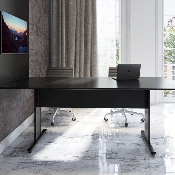 Mesa De Reuniões Ret Mx2000 Maxxi   Preto