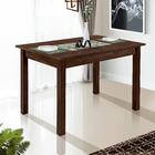 Mesa De Sala De Jantar Castanho Rústico Sofia Art Panta 120 X