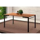 Mesa De Sala Jantar 1579 + Tampo Madeirado 160x90cm Preto/leg