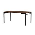 Mesa De Sala Jantar 1579 + Tampo Madeirado 160x90cm Preto/leg