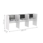 Mesa De Trabalho Call Center 3 Lugares Tripla Fechada