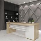 Mesa De Trabalho Glasgow Carvalho Branco