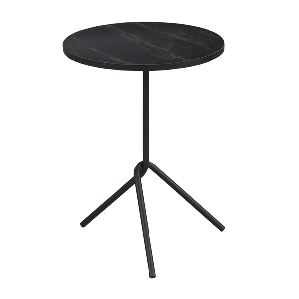 Mesa Decorativa Maia 50 Cm Altura Tampo Mármore Preto