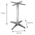 Mesa Delta 76,50 Cm (altura) Com Tampo Em Mdp Quadrado 60 Cm