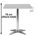 Mesa Delta Em Alumínio 75 Cm (alt) Base Em X Tampo Mdp Quadra