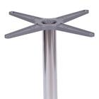 Mesa Delta Em Alumínio 75 Cm (alt) Base Em X Tampo Mdp Redond