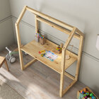 Mesa Desenho Infantil Montessori Com Regulagem Madeira Natura