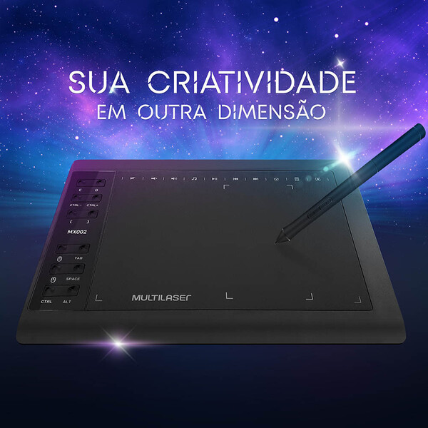 Mesa Digitalizadora Criativa 10 Plus Multilaser - Mx002