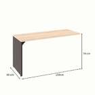 Mesa Dinâmica Shelf Calvi E Preta 150 Cm