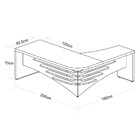 Mesa Diretor Charuto/preto - Artany