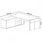 Mesa Diretor Com Conect Iii Charuto/preto - Artany Móveis