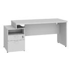 Mesa Diretor Com Gaveteiro 172cm Multimóveis Cr25191 Cinza