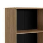 Mesa Diretor L Escritório Prateleiras Gavetas Cinza Claro