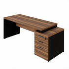 Mesa Diretor Office 170/192cm Com Gaveteiro Web Office