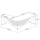 Mesa Diretor Para Escritório Em L Em Tamburato 5 Cm Ld